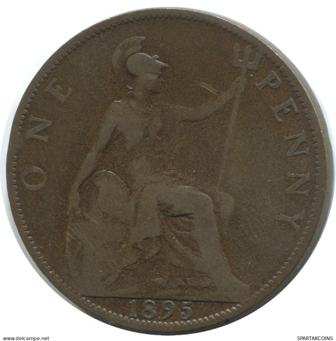 PENNY 1895 UK GRANDE-BRETAGNE GREAT BRITAIN Pièce #AG849.1.F.A - D. 1 Penny