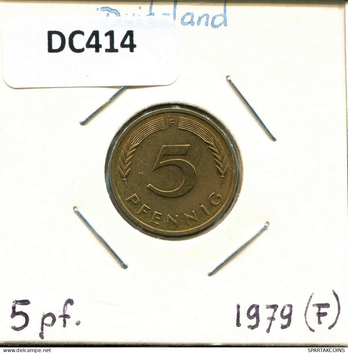 5 PFENNIG 1979 F BRD DEUTSCHLAND Münze GERMANY #DC414.D.A - 5 Pfennig