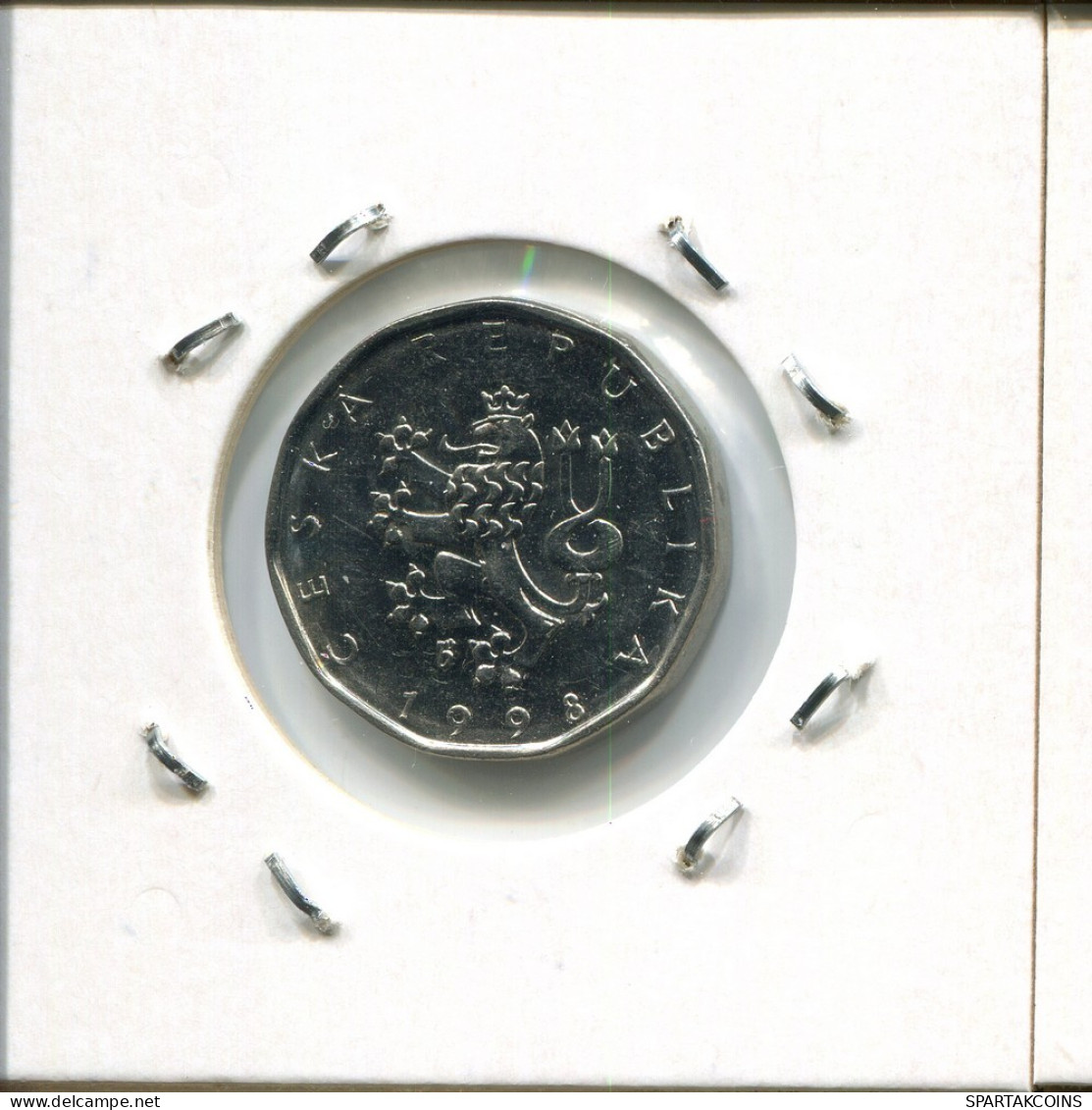 2 KORUN 1998 REPÚBLICA CHECA CZECH REPUBLIC Moneda #AP756.2.E.A - Tchéquie