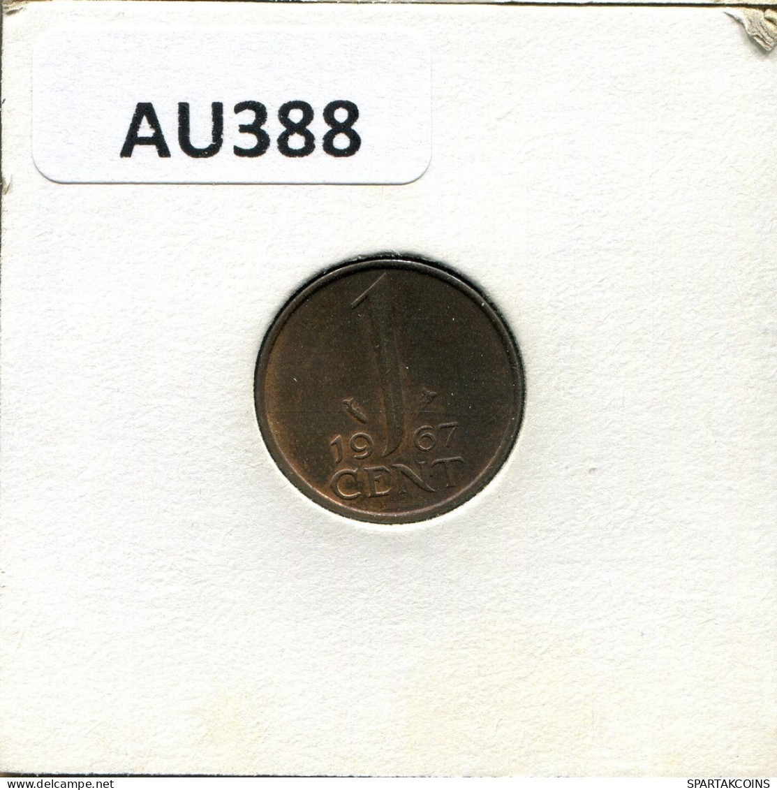 1 CENT 1967 NETHERLANDS Coin #AU388.U.A - 1948-1980 : Juliana