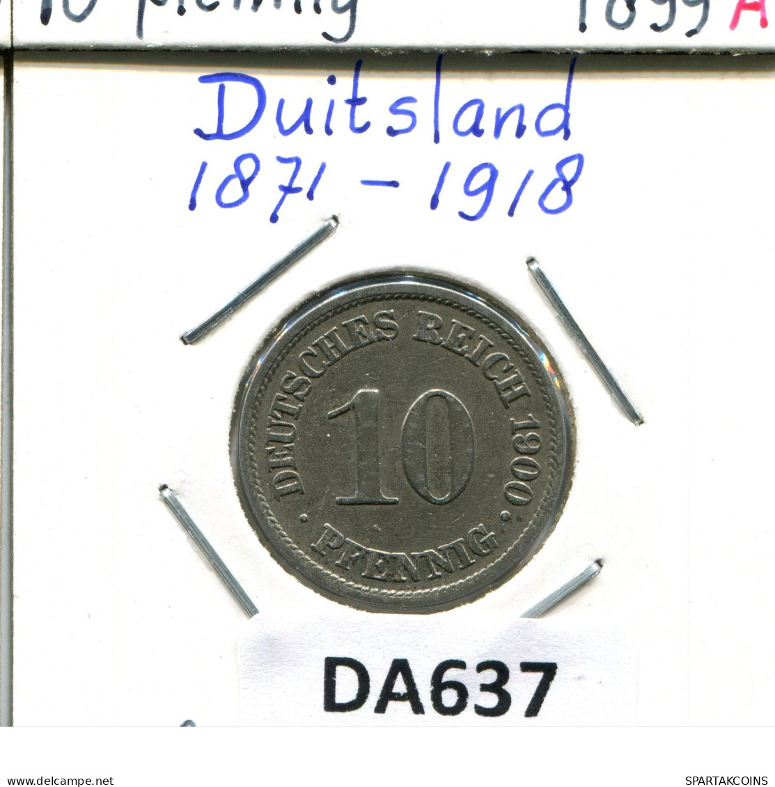 10 PFENNIG 1900 A ALLEMAGNE Pièce GERMANY #DA637.2.F.A - 10 Pfennig