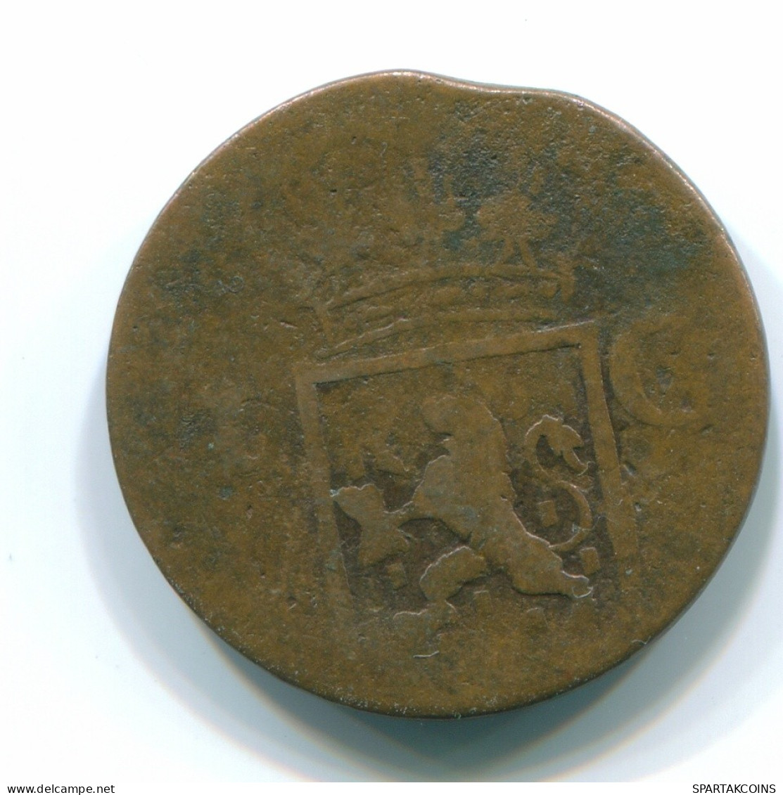 1 CENT 1838 NETHERLANDS EAST INDIES INDONESIA Copper Colonial Coin #S11686.U.A - Niederländisch-Indien