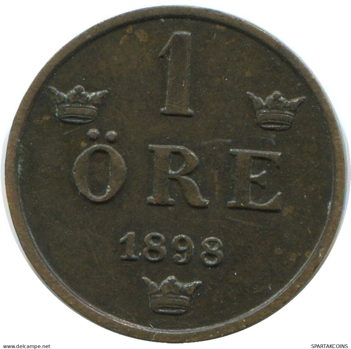 1 ORE 1898 SWEDEN Coin #AD207.2.U.A - Zweden