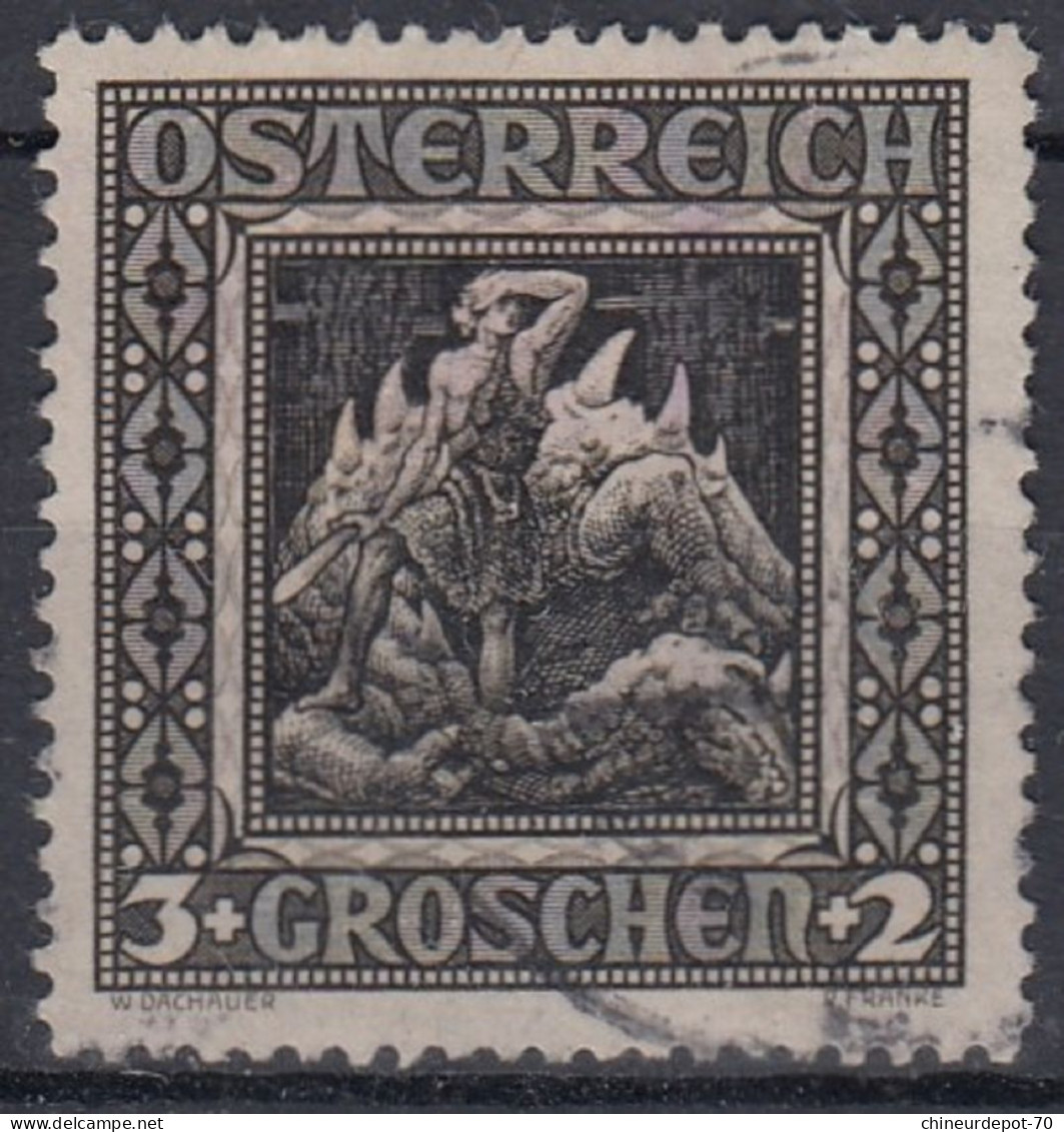 OSTERREICH 3+GROSCHEN+2 W DACHAUER - Used Stamps