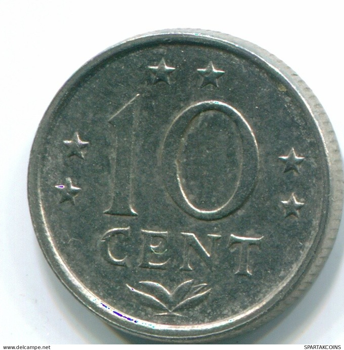 10 CENTS 1978 NETHERLANDS ANTILLES Nickel Colonial Coin #S13573.U.A - Nederlandse Antillen