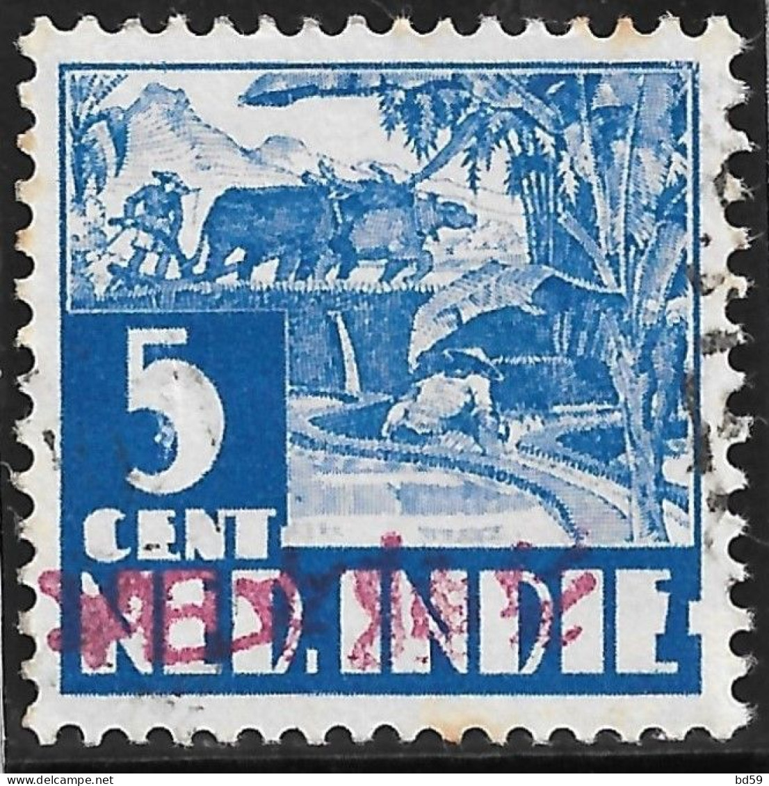 Indes Néerlandaises Occupation Japonaise Surcharge De RIAU - RIOUW - Netherlands Indies