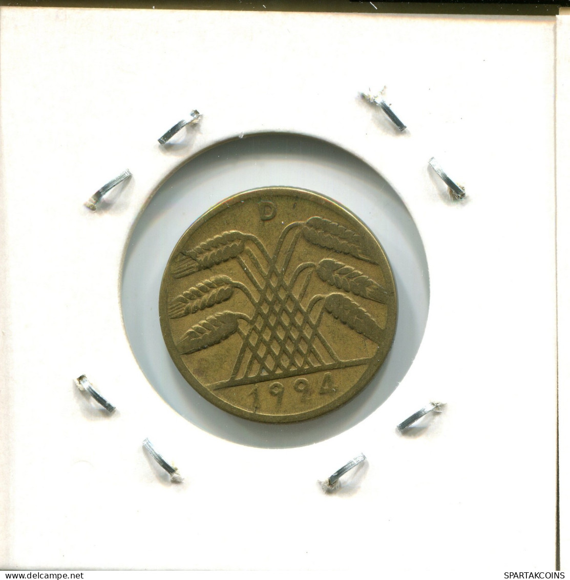 10 REISCHPFENNIG 1924 D ALEMANIA Moneda GERMANY #AW459.E.A - 10 Renten- & 10 Reichspfennig