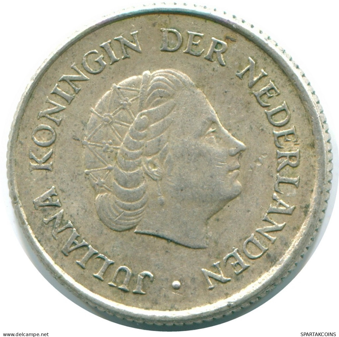 1/4 GULDEN 1967 ANTILLAS NEERLANDESAS PLATA Colonial Moneda #NL11497.4.E.A - Nederlandse Antillen