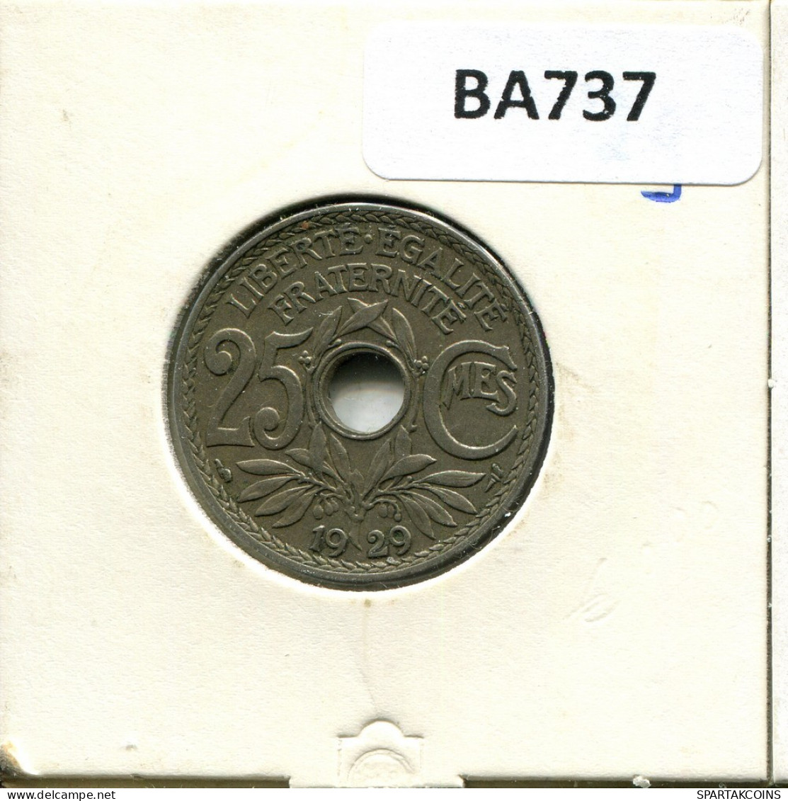 25 CENTIMES 1929 FRANKREICH FRANCE Französisch Münze #BA737.D.A - 25 Centimes