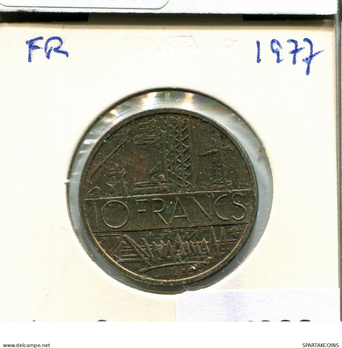 10 FRANCS 1977 FRANCE Pièce #AU900.F.A - 10 Francs