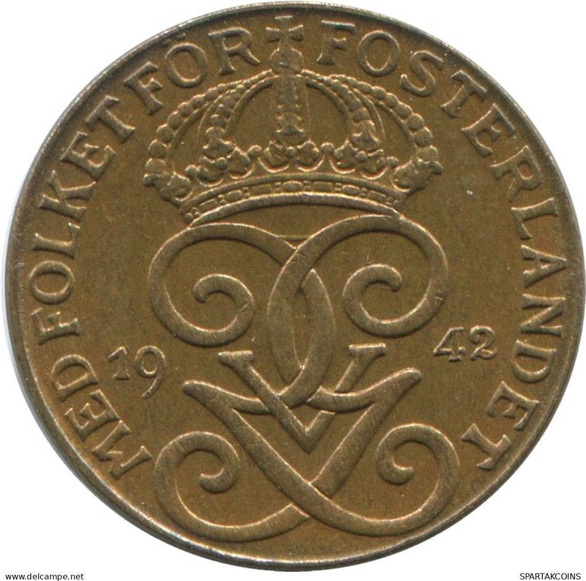 1 ORE 1942 SWEDEN Coin #AD362.2.U.A - Svezia