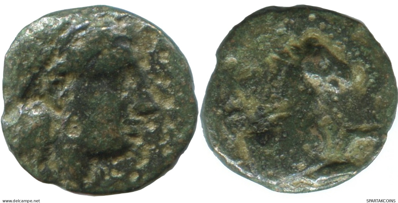 IONIA KOLOPHON APOLLO HORSE Antike GRIECHISCHE Münze 0.7g/10mm GRIECHISCHE Münze #SAV1421.11.D.A - Griegas