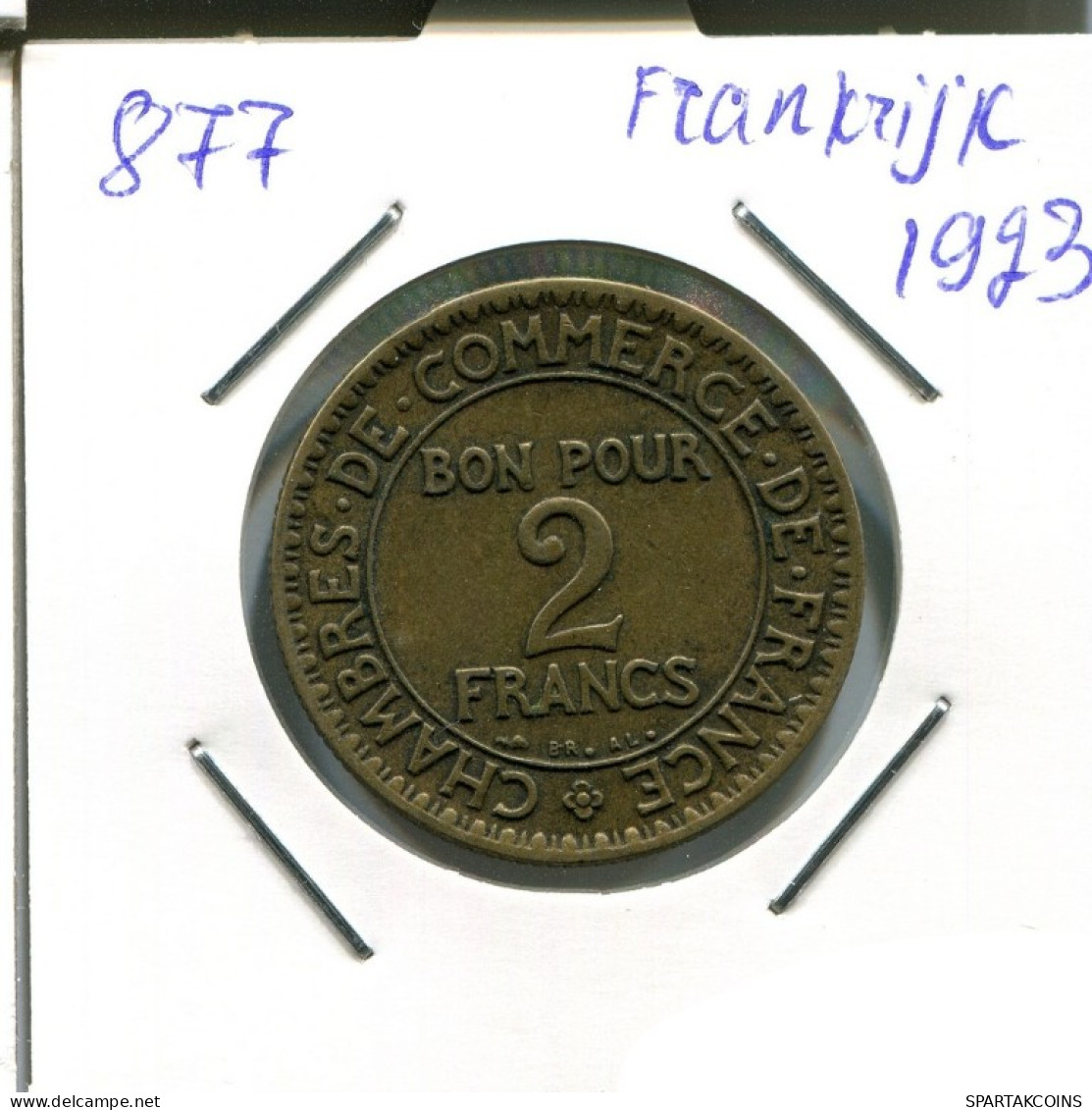 2 FRANCS 1923 FRANCE French Coin #AN333.U.A - 2 Francs