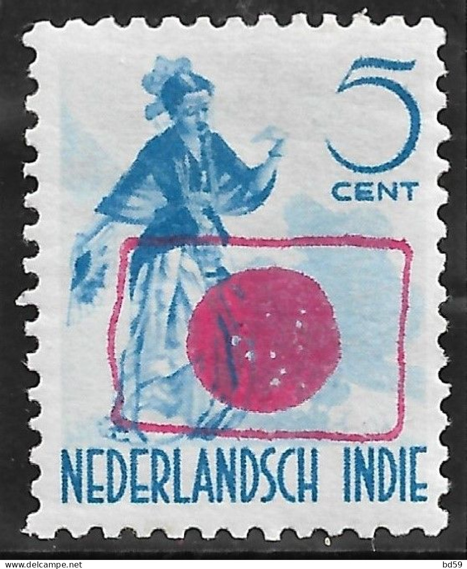 Indes Néerlandaises Occupation Japonaise Surcharge De TAPANOELI - Indie Olandesi