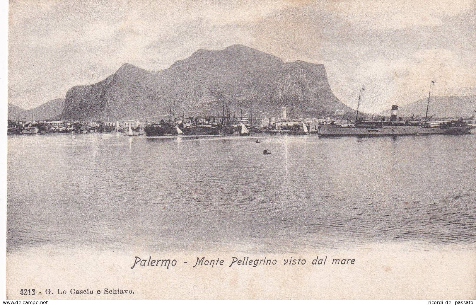 Cartolina Palermo - Monte Pellegrino Visto Dal Mare - Palermo