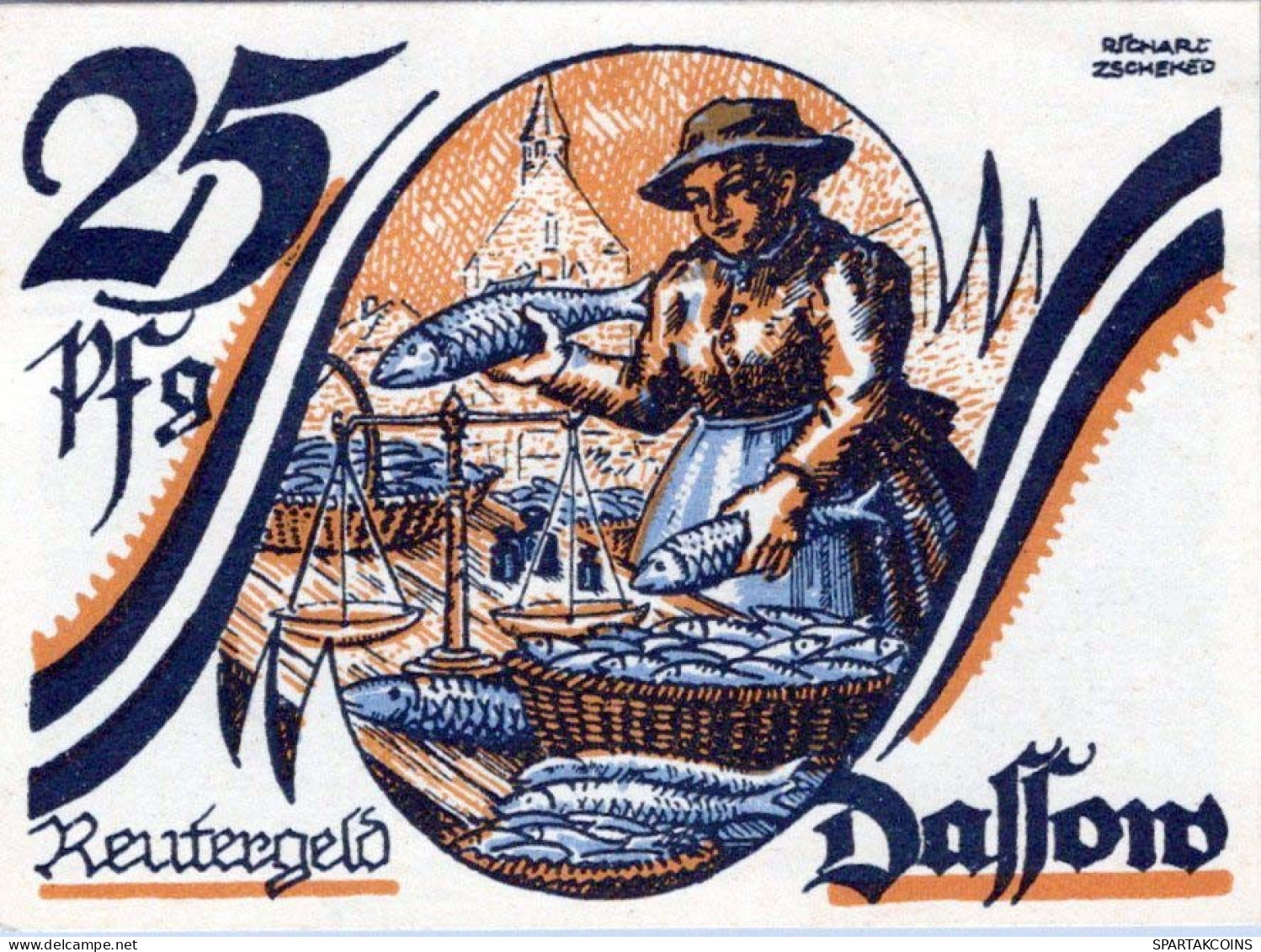 25 PFENNIG 1922 Stadt DASSOW Mecklenburg-Schwerin UNC DEUTSCHLAND Notgeld #PA424 - [11] Emisiones Locales