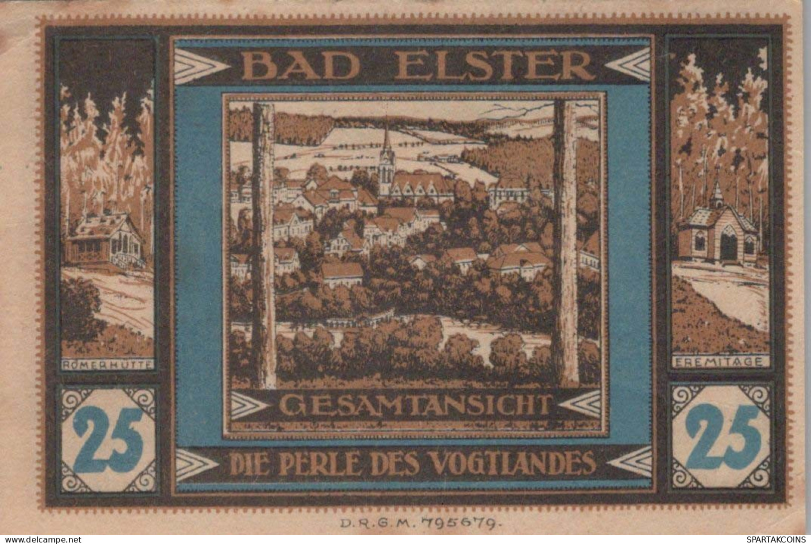 25 PFENNIG 1922 Stadt BAD ELSTER Saxony UNC DEUTSCHLAND Notgeld Banknote #PC931 - [11] Emisiones Locales