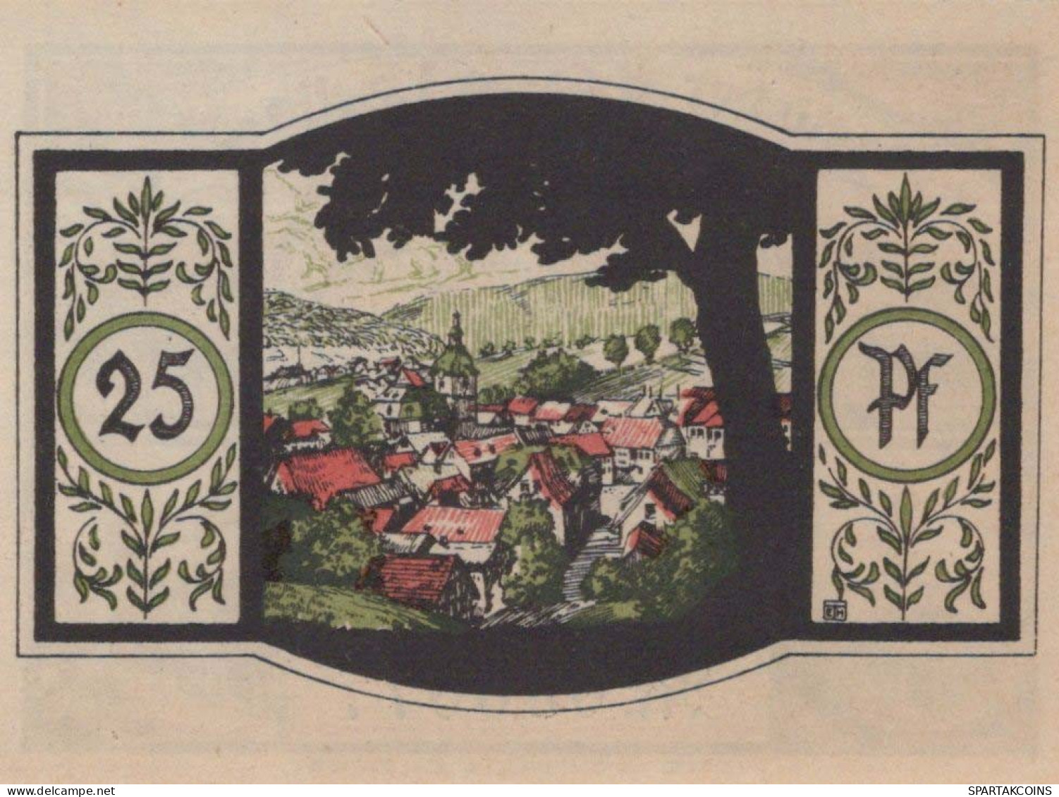 25 PFENNIG 1921 Stadt ZELLA-MEHLIS Thuringia DEUTSCHLAND Notgeld Banknote #PF517 - [11] Emisiones Locales