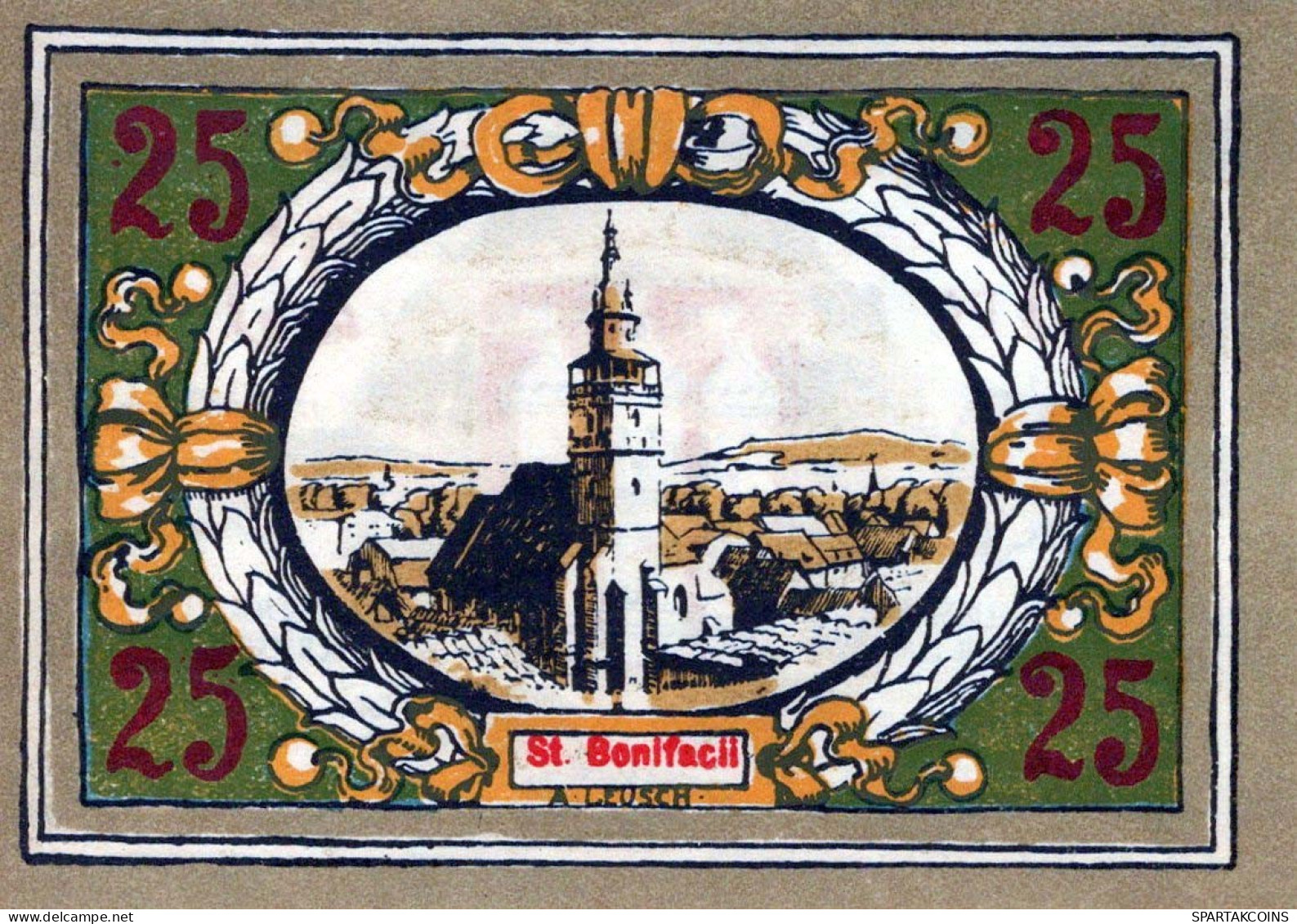 25 PFENNIG 1921 Stadt LANGENSALZA Saxony UNC DEUTSCHLAND Notgeld Banknote #PC005 - [11] Emisiones Locales