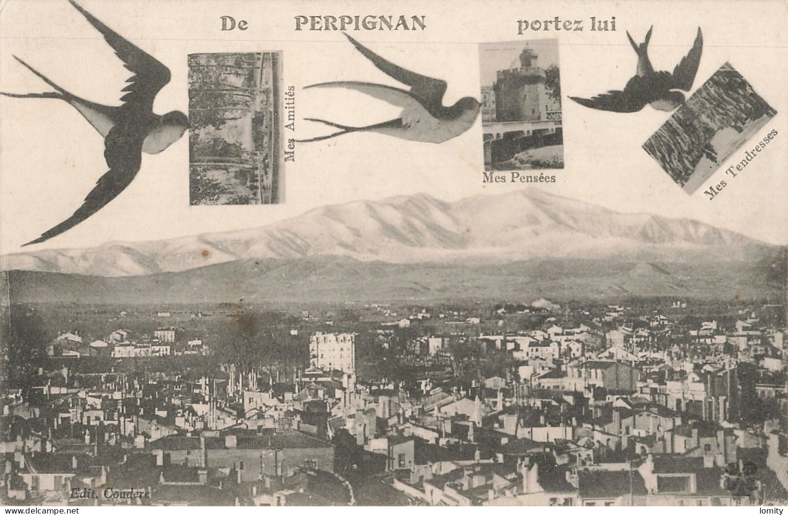 Destockage lot de 11 cartes postales CPA Pyrénées Orientales Mont Louis Amélie les Bains Perpignan Banyuls