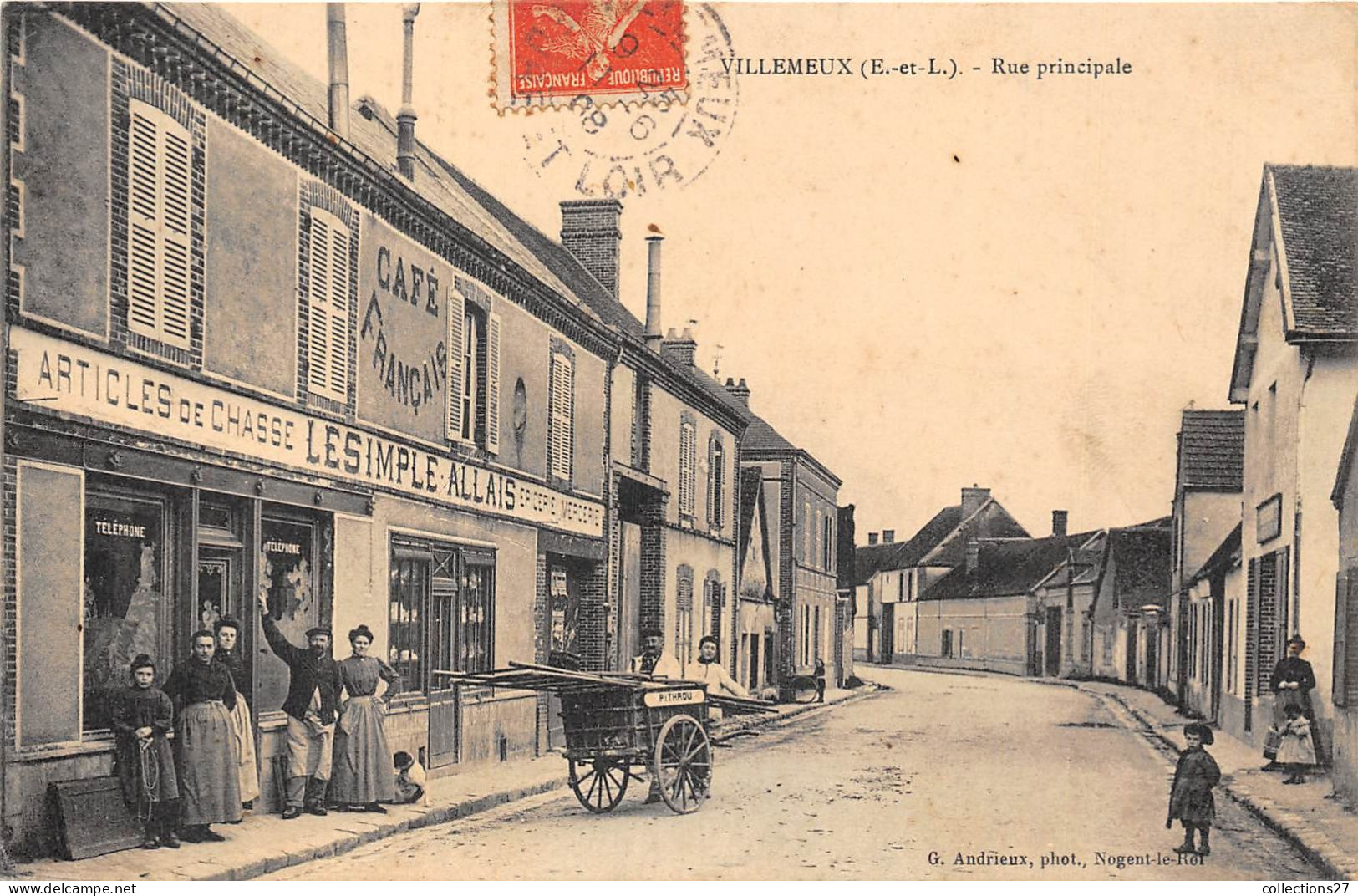 28-VILLEMEUX-SUR-EURE- RUE PRINCIPALE - Villemeux-sur-Eure