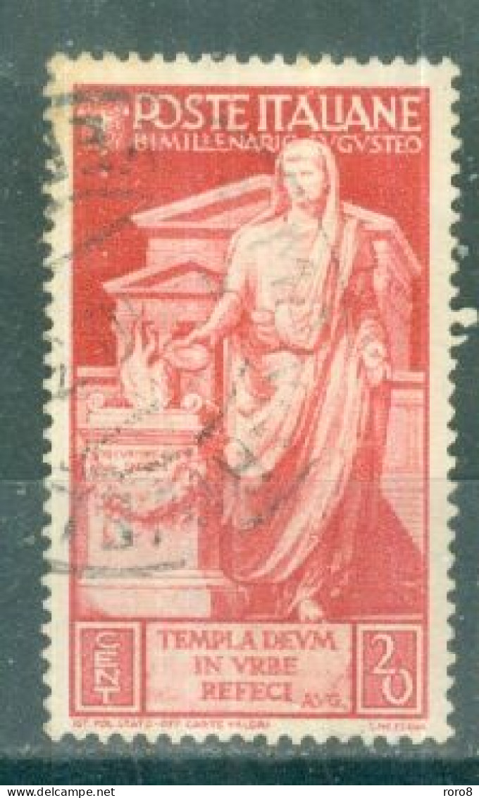 ITALIE - N°398 Oblitéré - Bimillénaire De La Naissance De L'empereur Auguste. Sujets Divers. - Afgestempeld