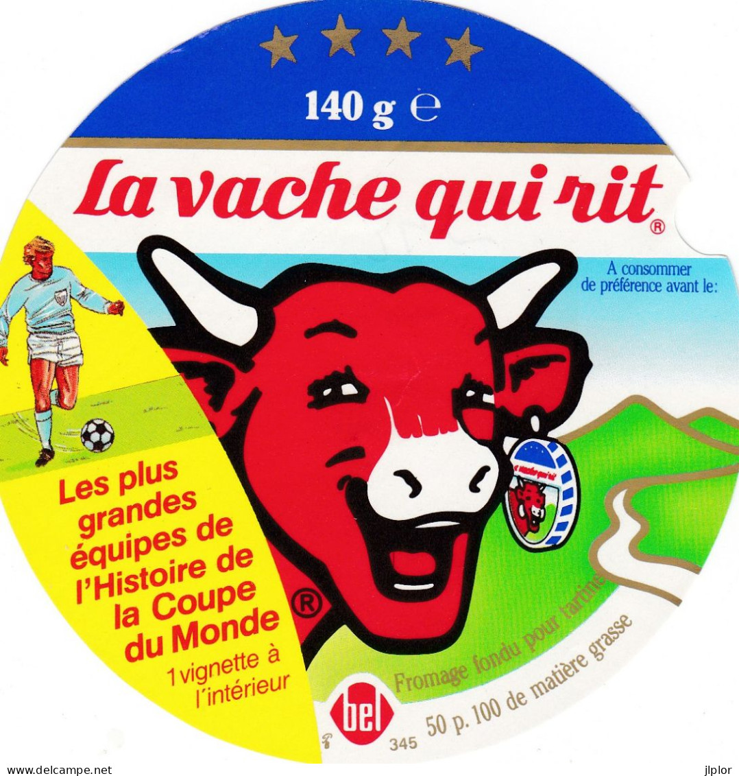 ETIQUETTE FROMAGE VACHE QUI RIT - FOOT COUPE DU MONDE  -  140G - NUM  345 - Fromage