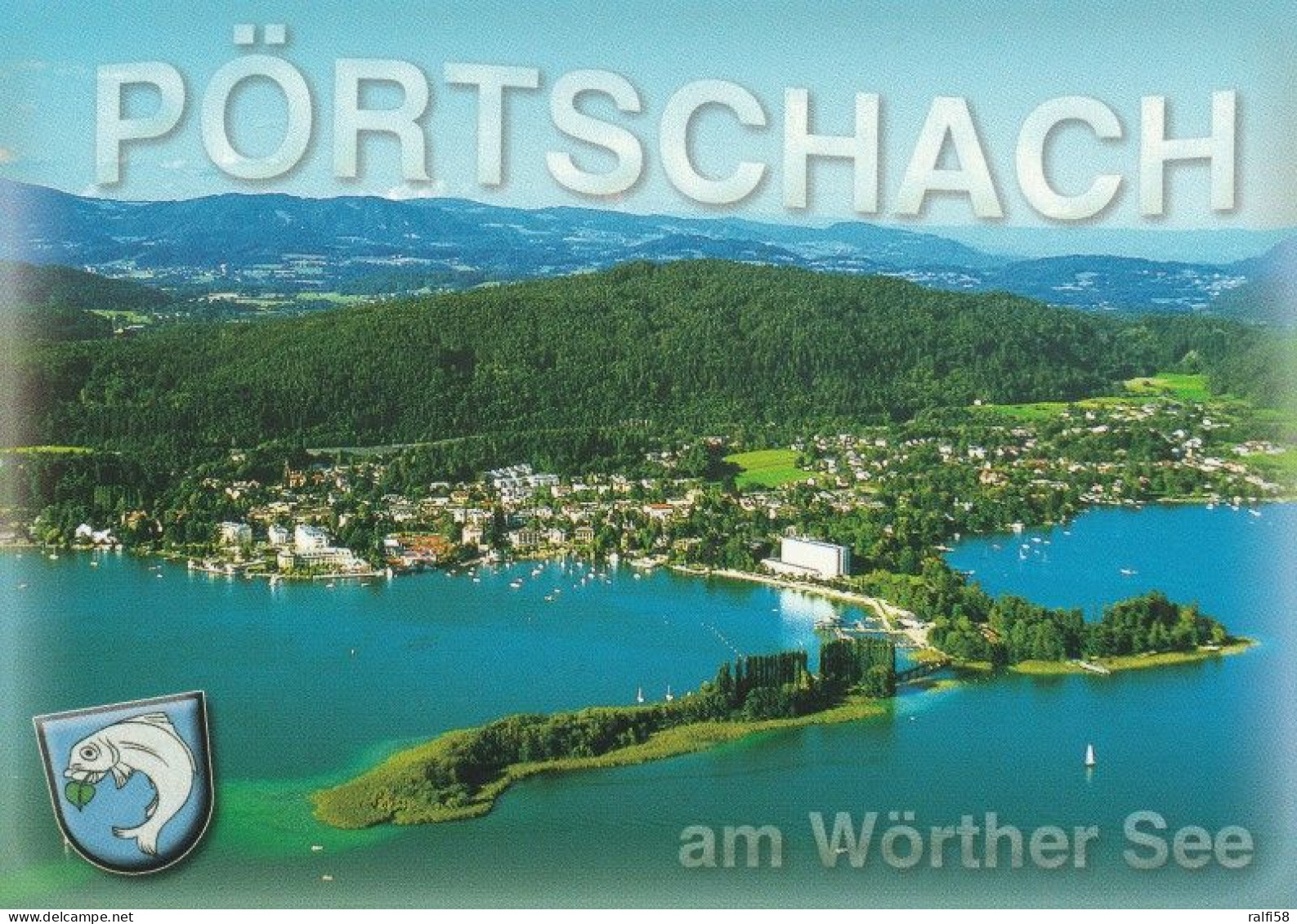 1 AK Österreich / Kärnten * Blick Auf Pörtschach Am Wörther See - Luftbildaufnahme * - Pörtschach