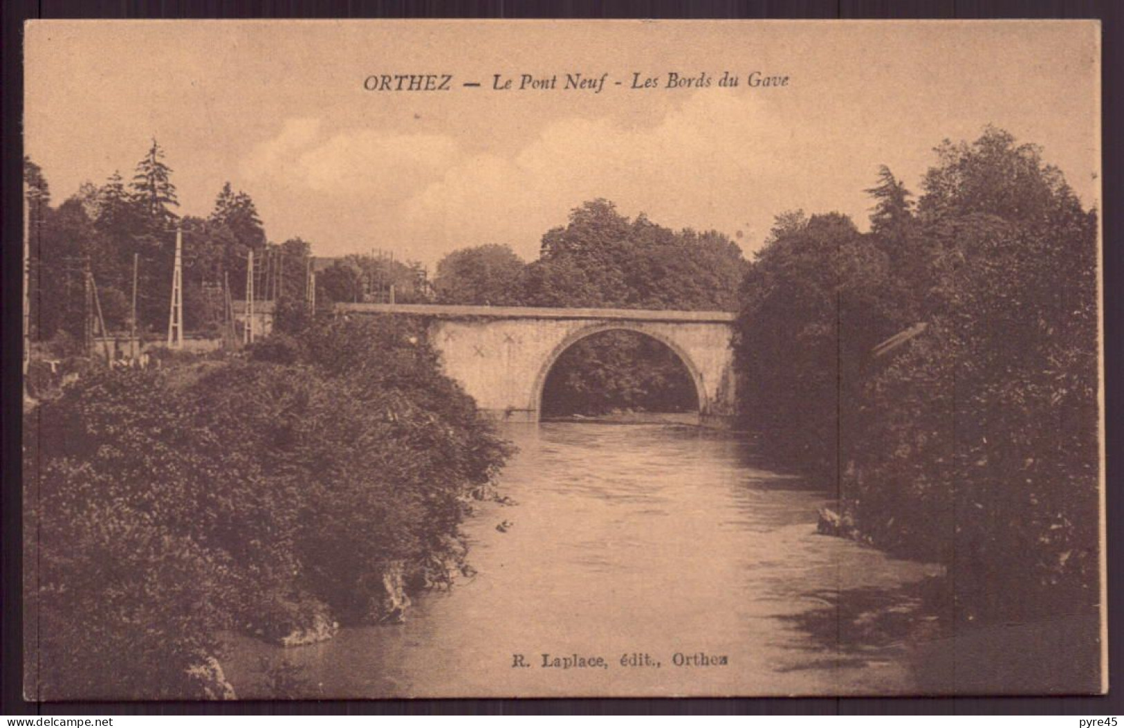 ORTHEZ LE PONT NEUF LES BORDS DU GAVE 64 - Orthez