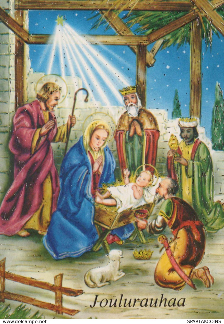 Jungfrau Maria Madonna Jesuskind Weihnachten Religion Vintage Ansichtskarte Postkarte CPSM #PBB876.A - Jungfräuliche Marie Und Madona
