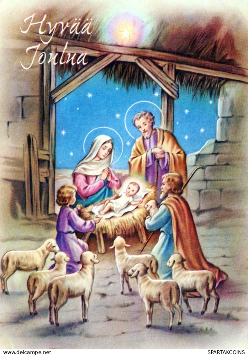 Virgen Mary Madonna Baby JESUS Christmas Religion Vintage Postcard CPSM #PBB802.A - Jungfräuliche Marie Und Madona