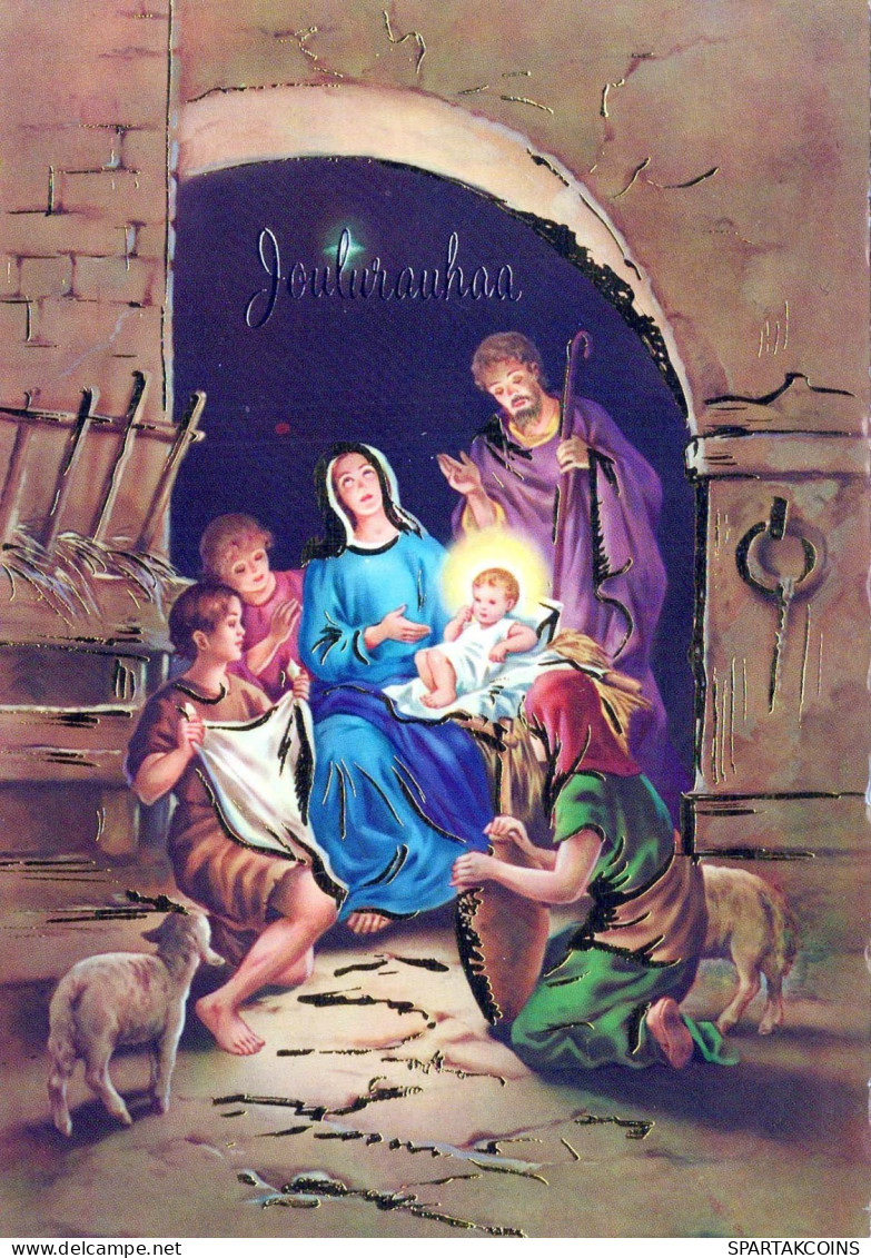 Virgen María Virgen Niño JESÚS Navidad Religión Vintage Tarjeta Postal CPSM #PBB818.A - Jungfräuliche Marie Und Madona