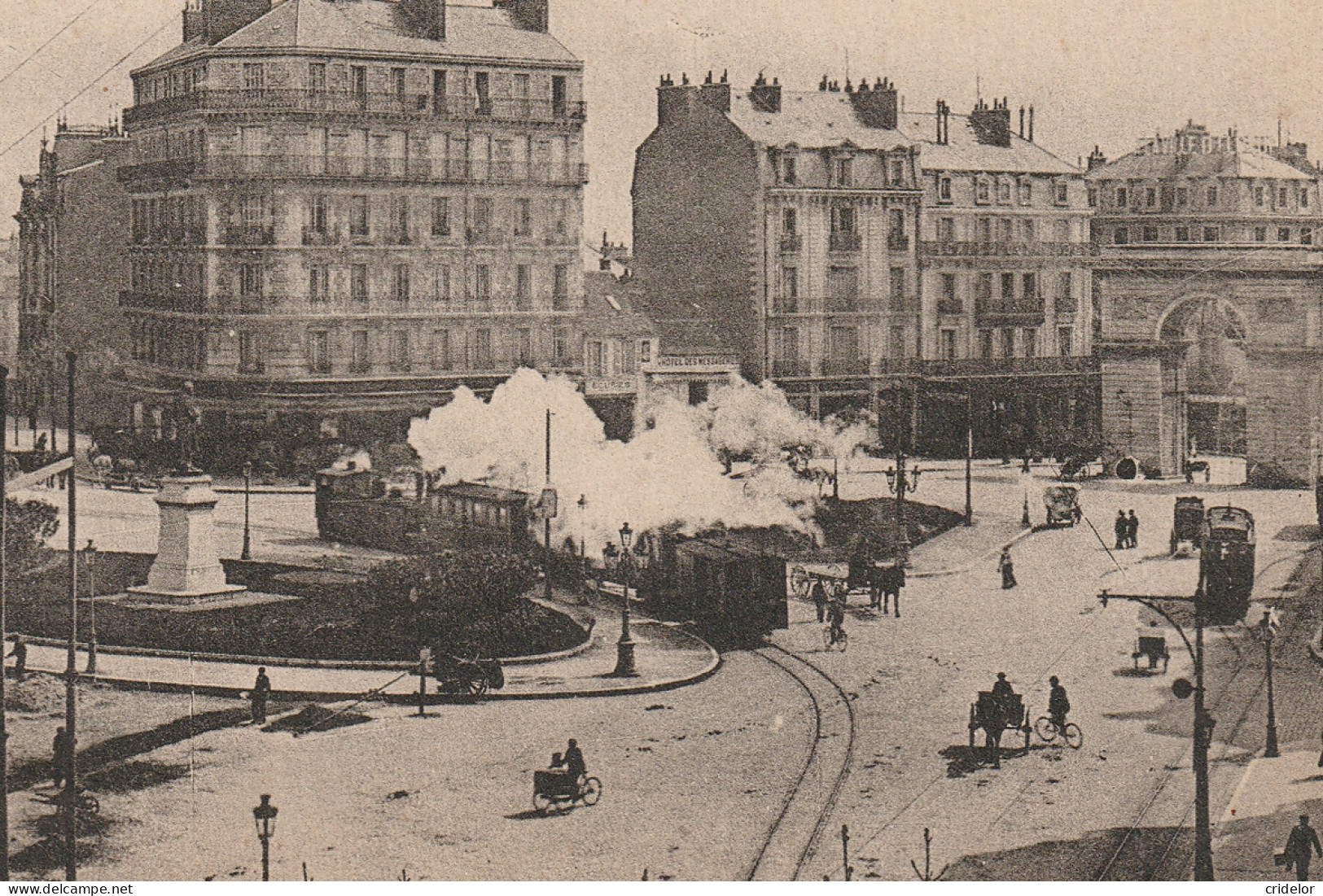 THEMES - TRANSPORTS - TRAM TRAMWAY A VAPEUR - SUR CARTE DE 21 DIJON - BEAU PLAN - VOIR ZOOM - Tram