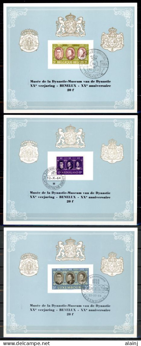 BE   1306   ---   Anniversaire Du BENELUX  /  Avec Version LUXEMBOURG Et NEDERLAND - Commemorative Documents