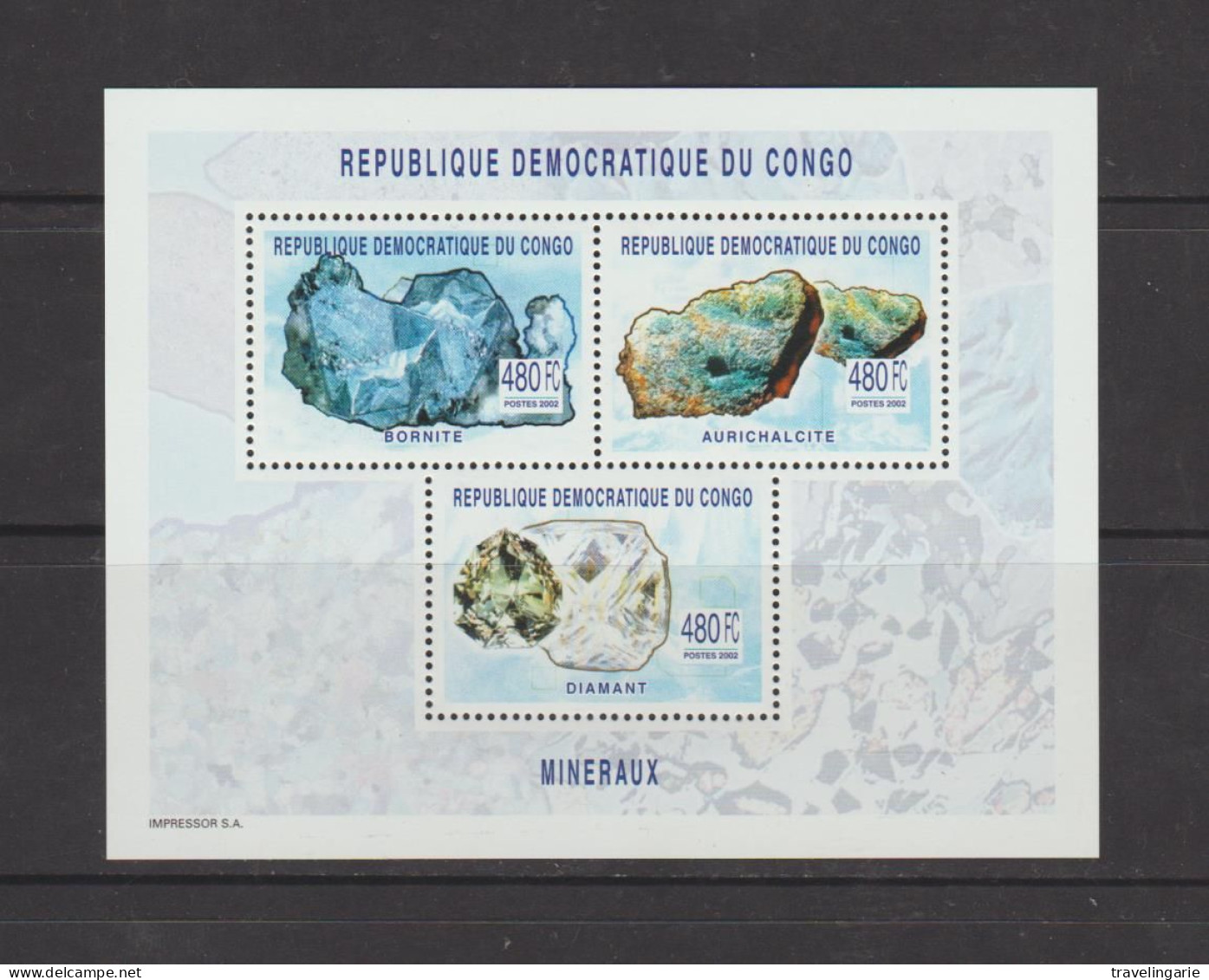 Democratic Republic Of Congo 2003 Minerals 1 S/S MNH ** - Nuevos