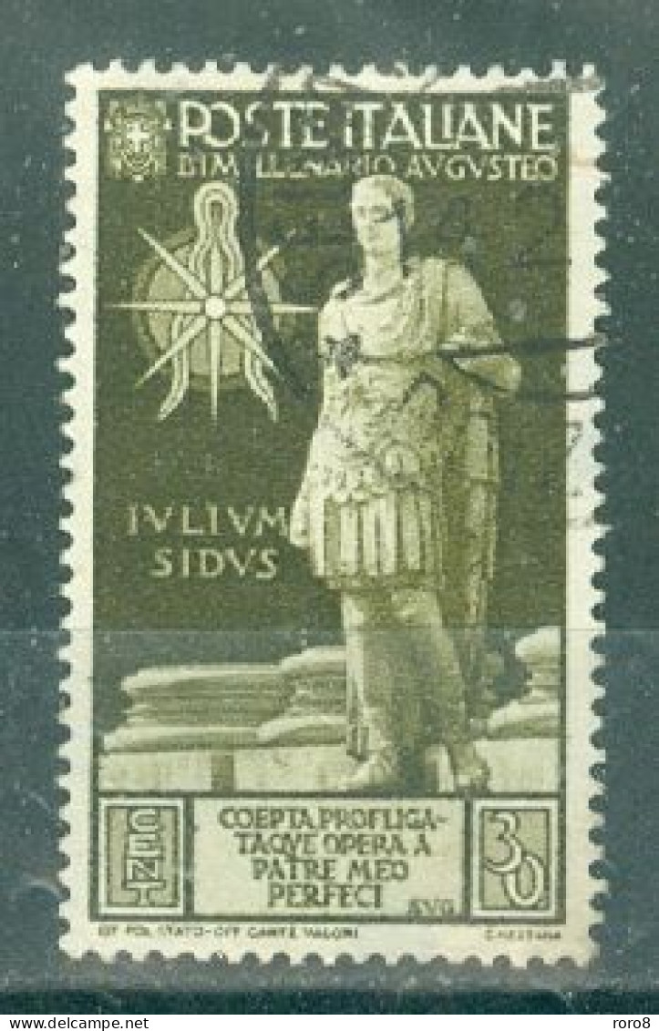 ITALIE - N°400 Oblitéré - Bimillénaire De La Naissance De L'empereur Auguste. Sujets Divers. - Afgestempeld