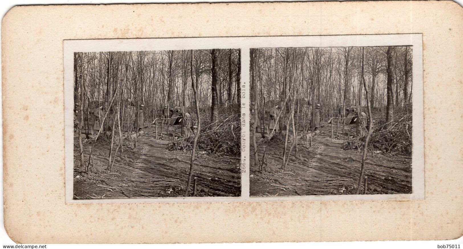 Photo Stéreoscopique , Gourbi Dans Le Bois - 1914-18