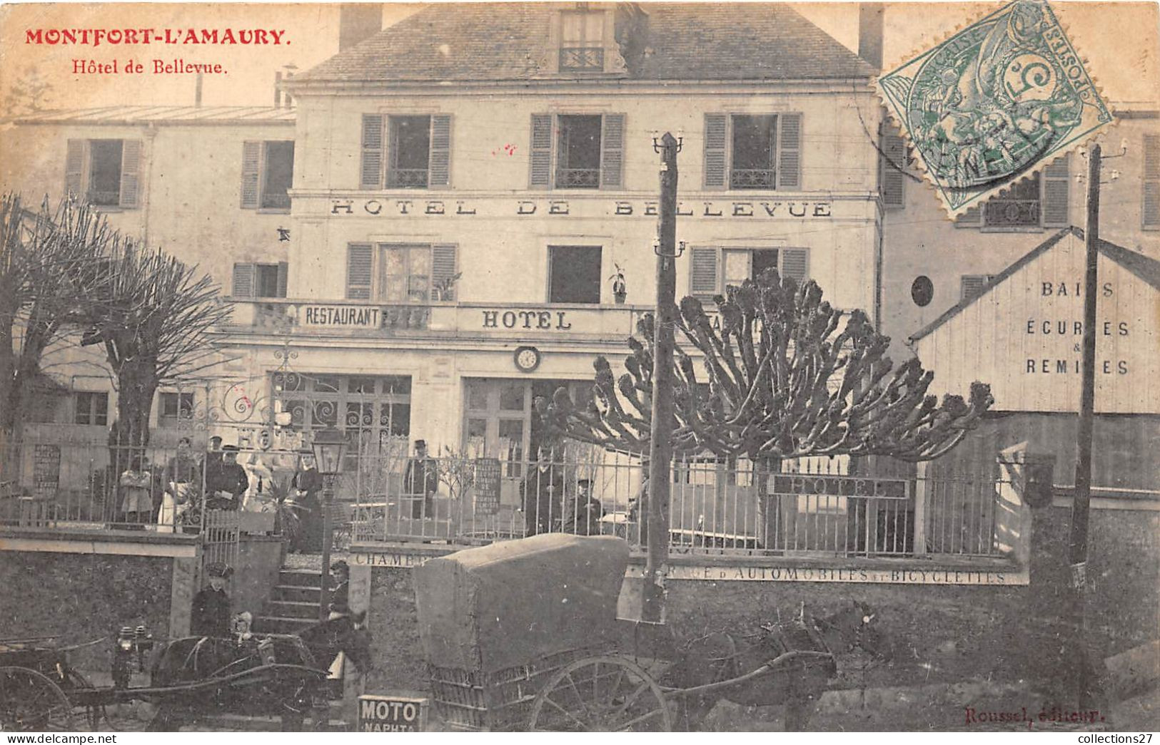 78-MONTFORT-L'AMAURY- HÔTEL DE BELLEVUE - Montfort L'Amaury