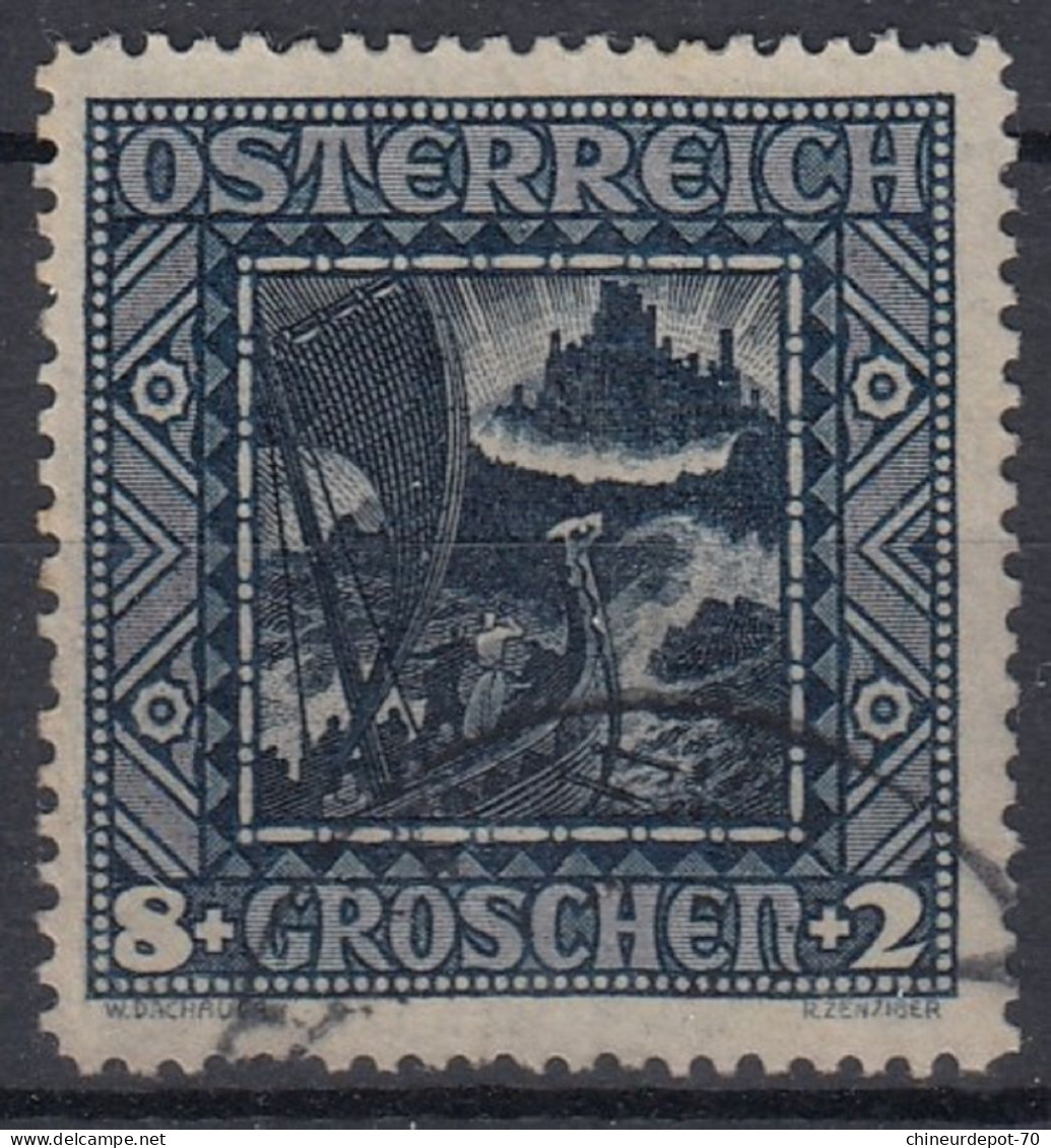 OSTERREICH 8+GROSCHEN+2 W  DACHAU R ZENZIGER - Used Stamps