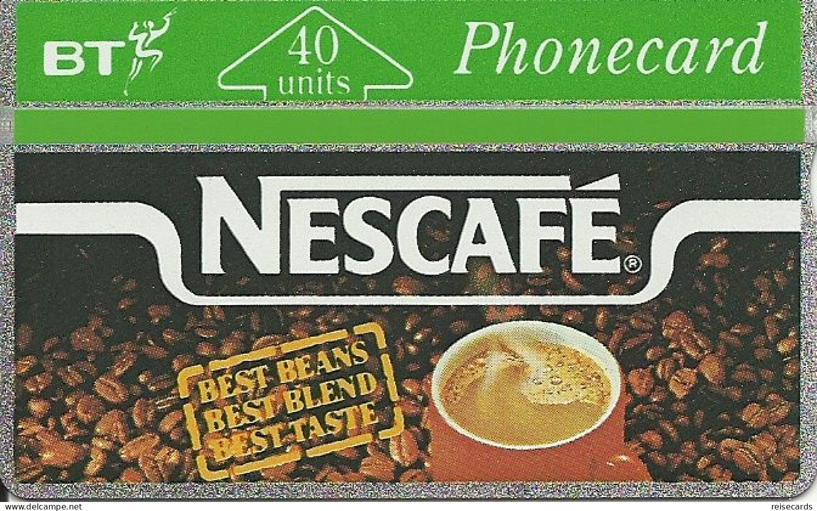 Great Britain: British Telecom - 144A Nescafé. Mint - BT Werbezwecke