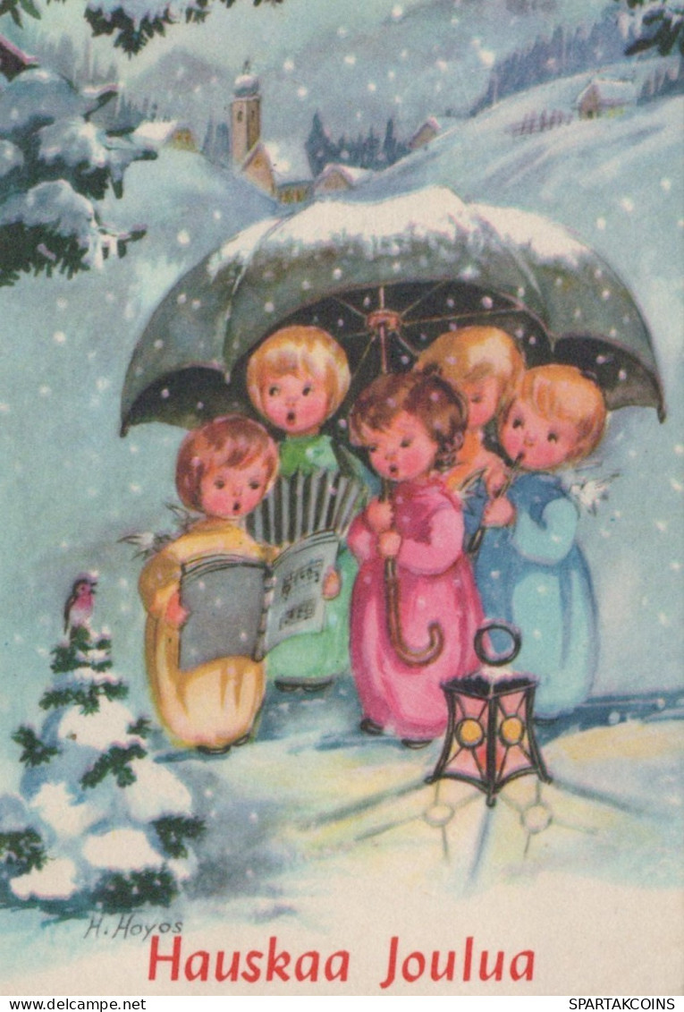 ANGEL CHRISTMAS Holidays Vintage Postcard CPSMPF #PAG719.GB - Anges