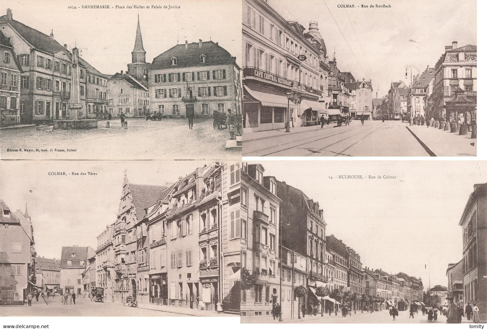 Destockage Lot De 12 Cartes Postales CPA Haut Rhin Dannemarie Colmar Mulhouse Wittelsheim Ballon D' Alsace Thann - 5 - 99 Karten