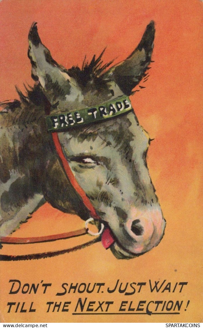 ESEL Tiere Vintage Antik Alt CPA Ansichtskarte Postkarte #PAA159.A - Donkeys
