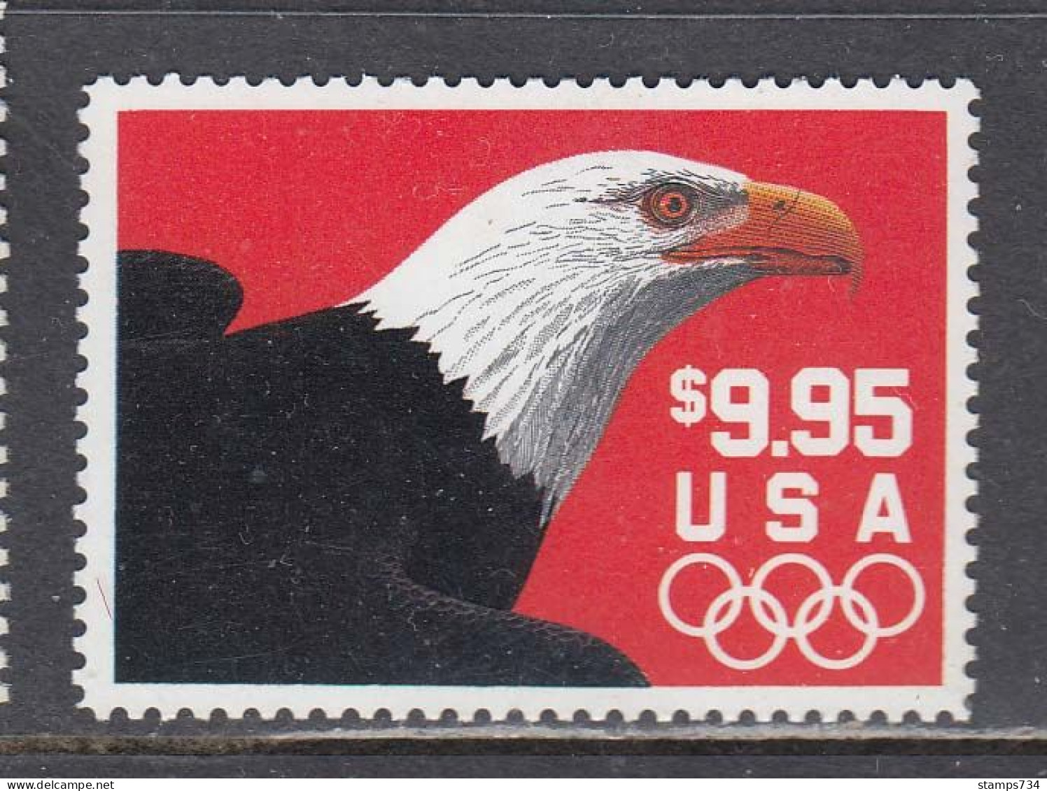 USA 1991 - Eagle Head And The Olympic Rings , MNH** - Ungebraucht