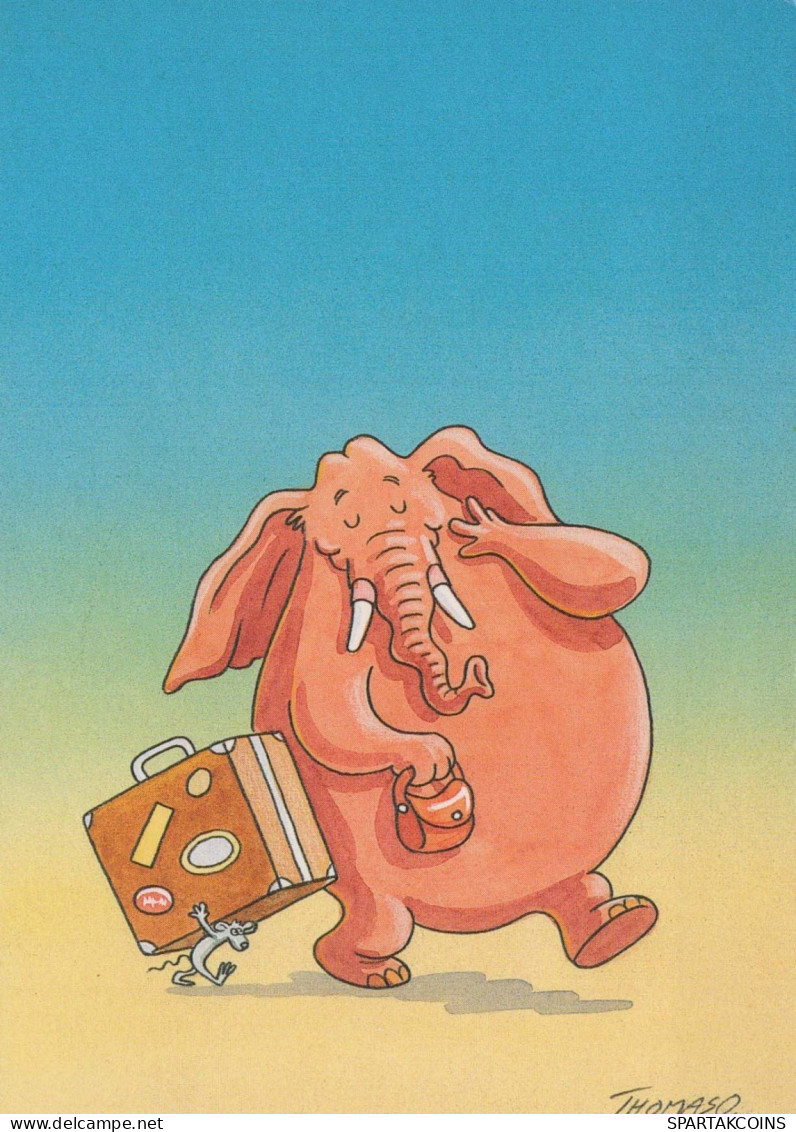 ELEPHANT Animals Vintage Postcard CPSM #PBS754.GB - Elefanti