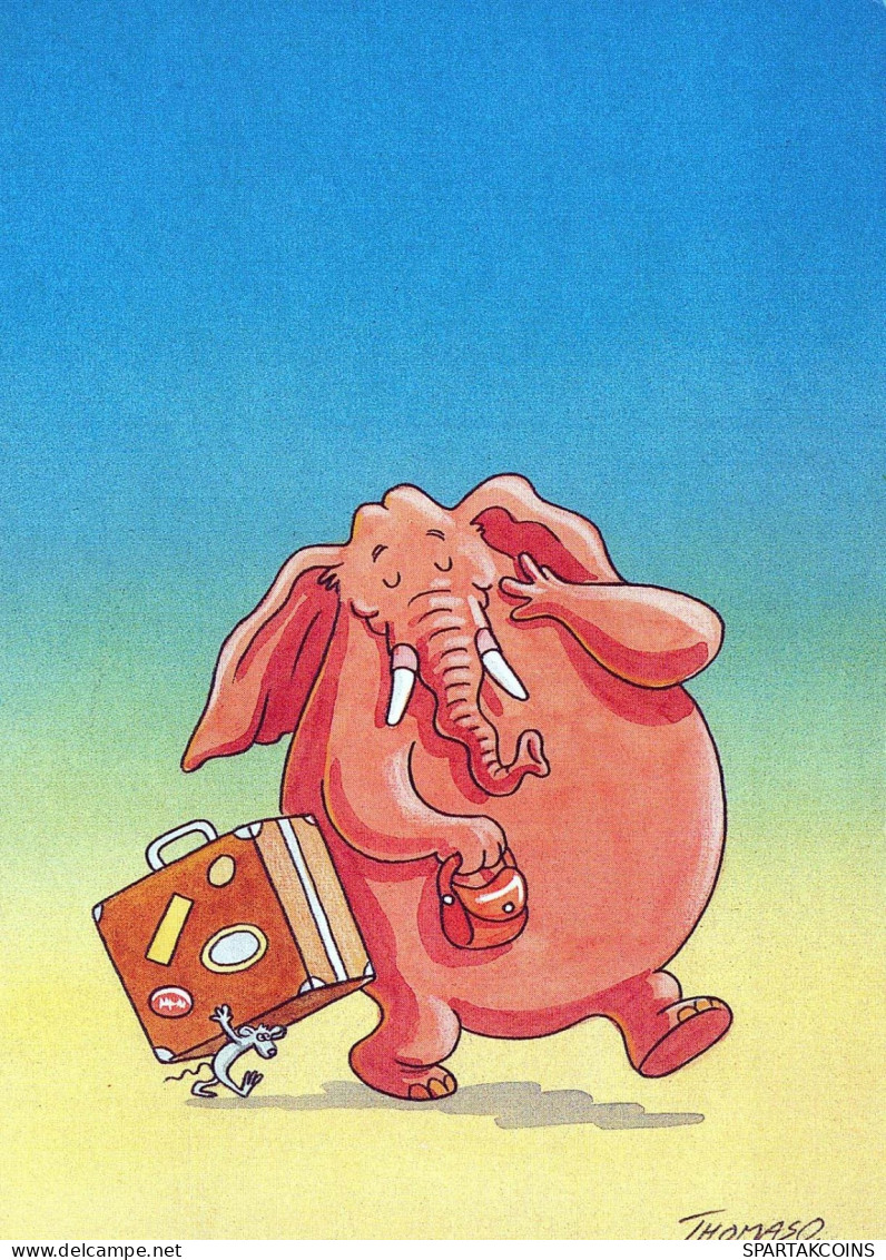 ELEPHANT Animals Vintage Postcard CPSM #PBS754.GB - Elefanti