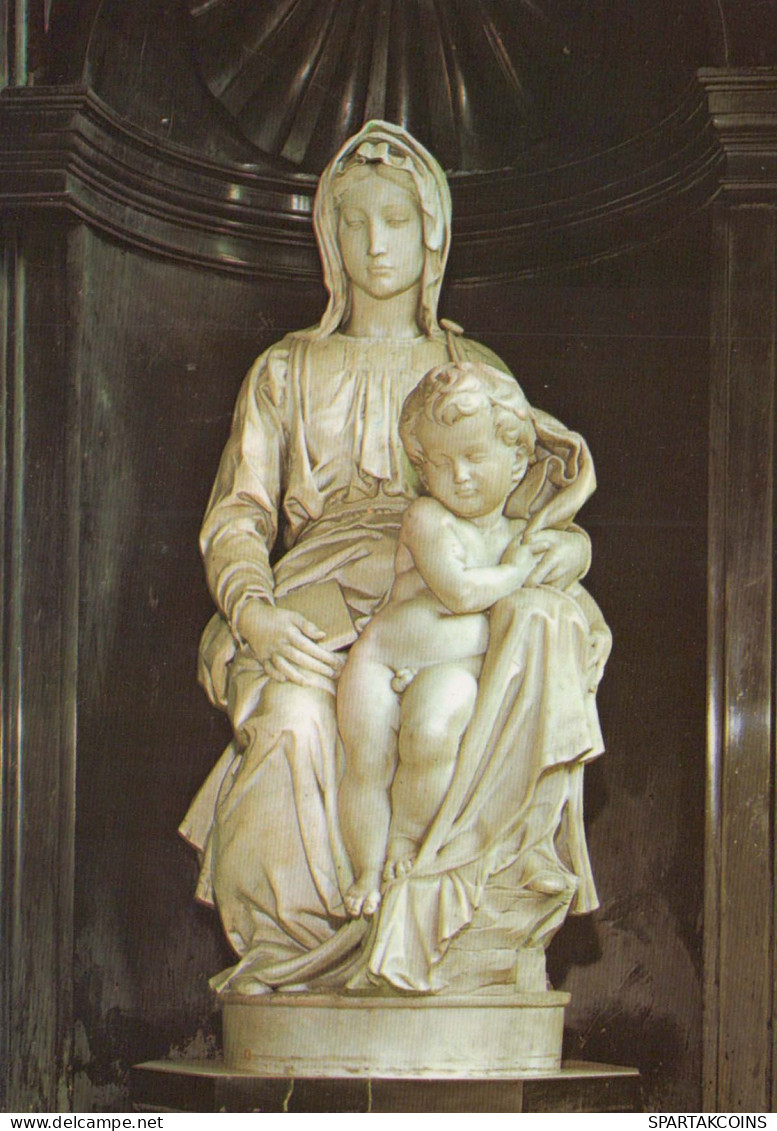 Virgen Mary Madonna Baby JESUS Religion Vintage Postcard CPSM #PBQ214.GB - Vierge Marie & Madones