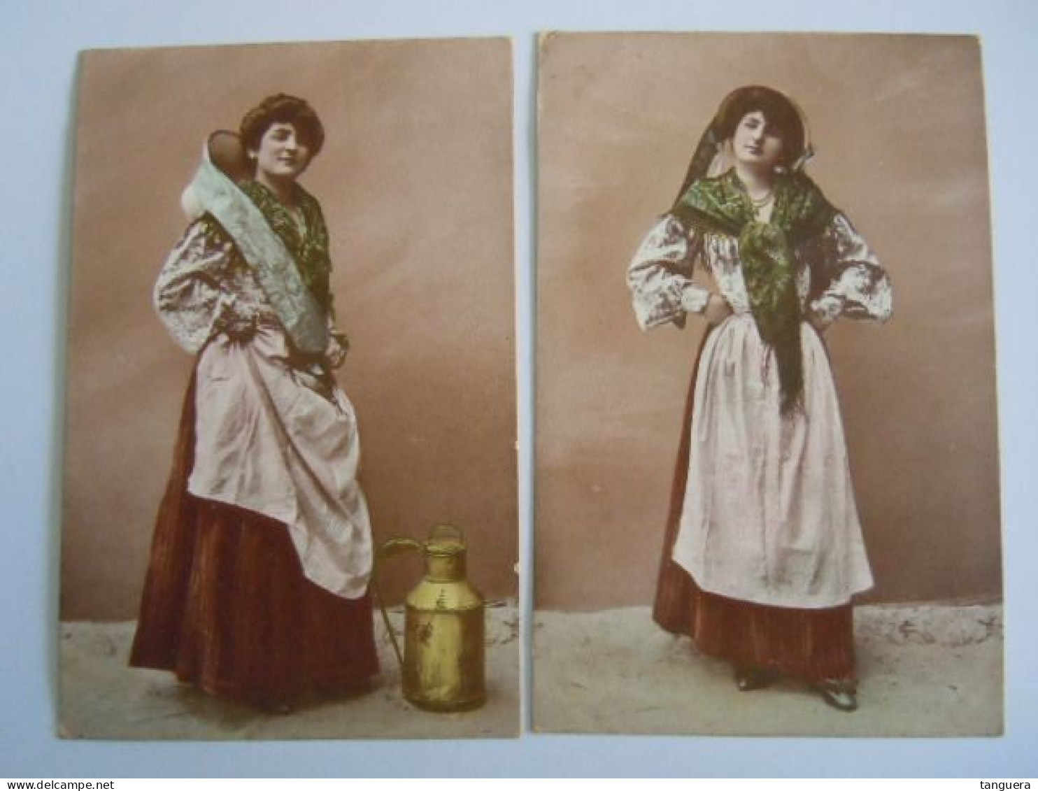 2 Cpa Femme Belge? Avec Pot Au Lait Envoyée Francorchamps 1900? Précurseur (702) - Street Merchants