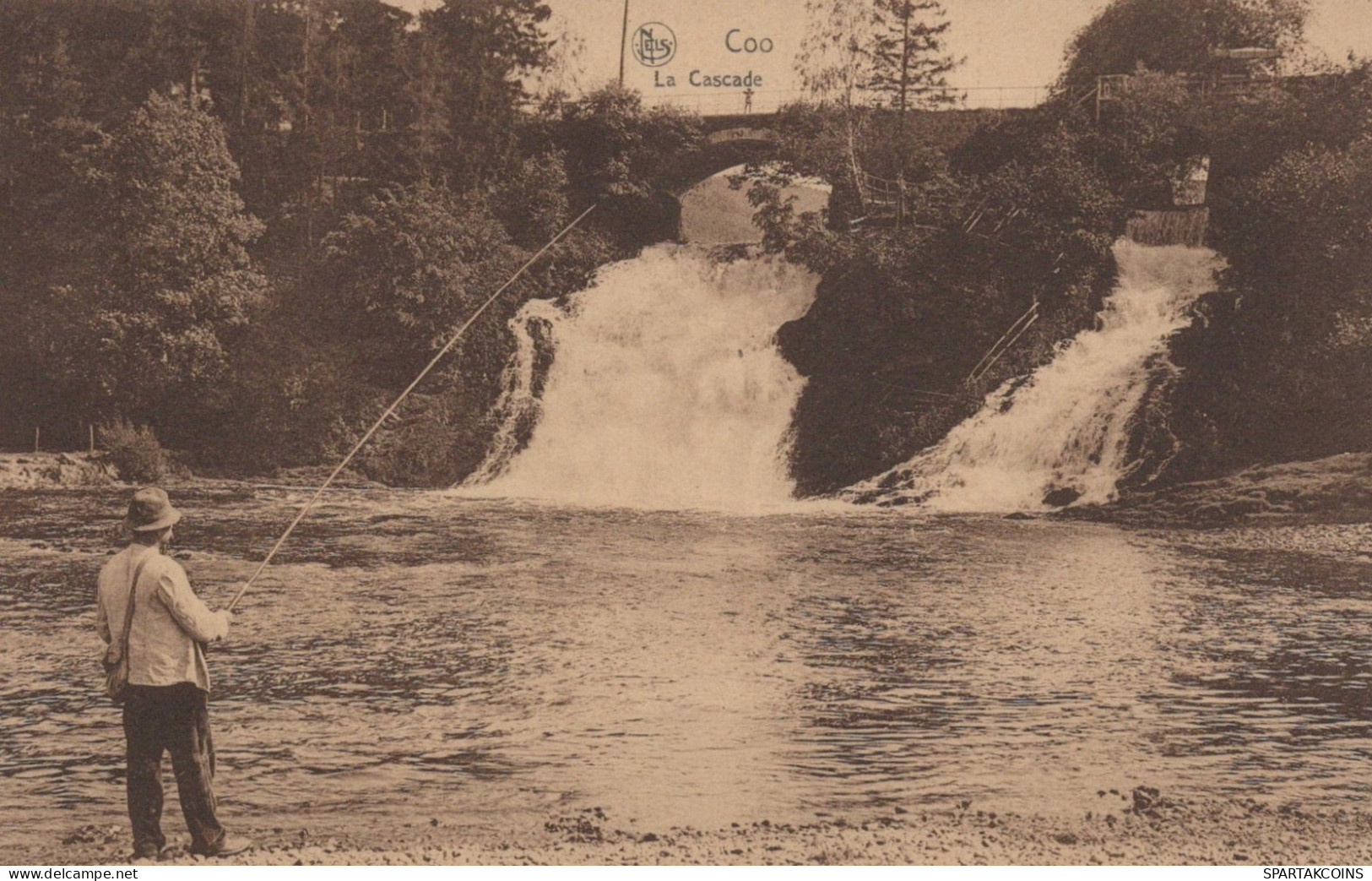 BÉLGICA CASCADA DE COO Provincia De Lieja Postal CPA #PAD045.ES - Stavelot