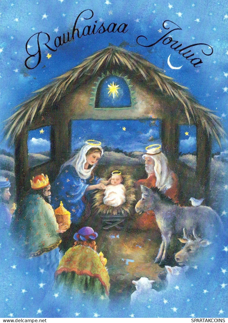 Virgen María Virgen Niño JESÚS Navidad Religión Vintage Tarjeta Postal CPSM #PBB928.ES - Vierge Marie & Madones
